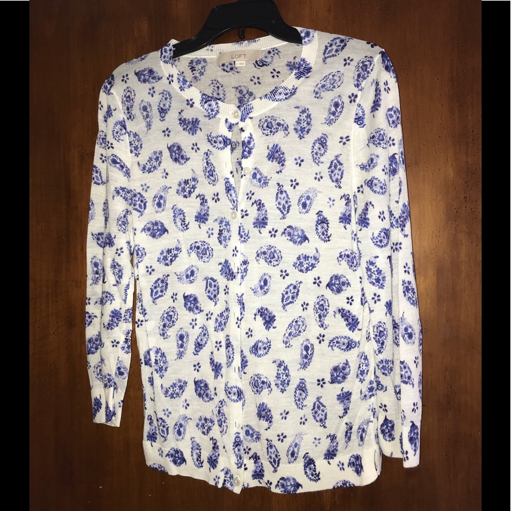 Loft, women’s gently used cardigan size large